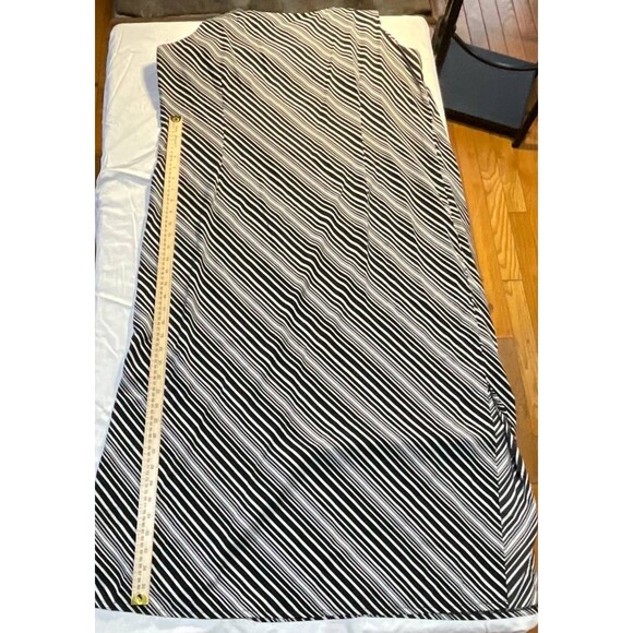 Vintage Studio 1 Sheath Dress Womens Size 22W Black White Striped Sleeveless - Picture 3 of 6